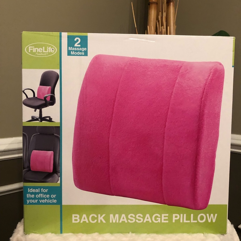 Back massage pink pillow